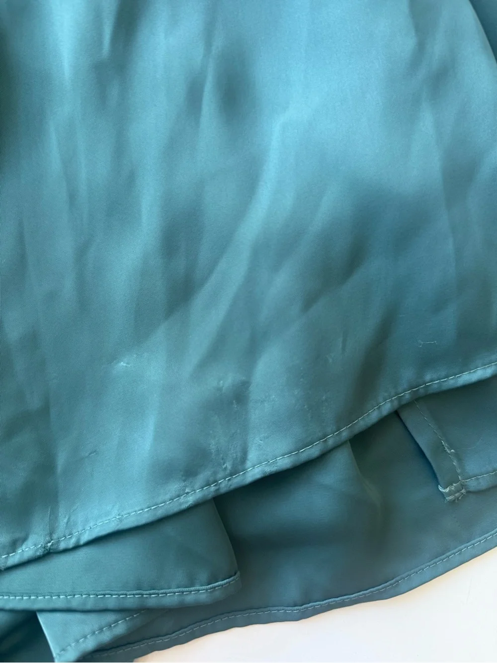 Abercrombie & Fitch Tie-Shoulder Satin Wrap Maxi Dress Size Medium